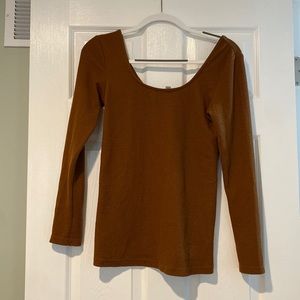 [Maternity] ASOS Brown Long Sleeve with Button Detail / Sz 6